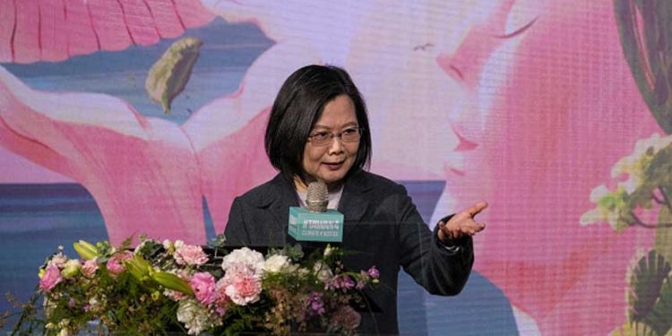 蔡英文國慶演說:給世界一個更好的臺灣 (圖片:Walid Berrazeg/SOPA Images/LightRocket via Getty Images)