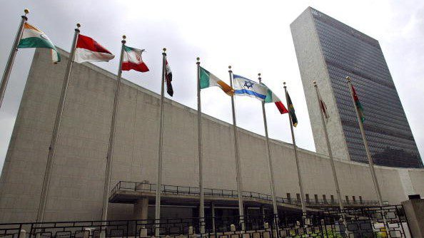 The United Nations headquarters in New York is shown in this photo taken 12 August 2003. AFP PHOTO DON EMMERT (Photo credit should read DON EMMERT/AFP via Getty Images)