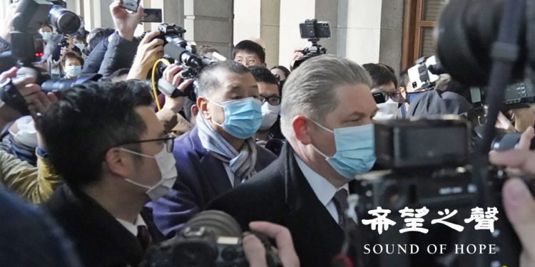 高等法院9日駁回律政司上訴。圖片為早前黎智英抵達終審法院應訊。(鄭銘/SOH)