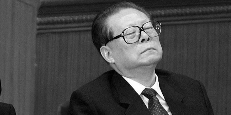 習不舉行江澤民遺體告別儀式。(圖片：FREDERIC J. BROWN/AFP via Getty Images)