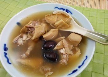 【梁廚美食】四物湯/腰果蘆筍炒雞柳/消脹陳皮茶