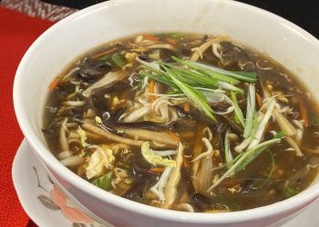 【梁廚美食】酸辣銀魚七寶羮/白飯魚（銀魚）煎蛋