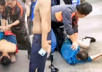 廣東梅州男子光天化日當街搶孩子 警方回應讓人心寒（視頻）
