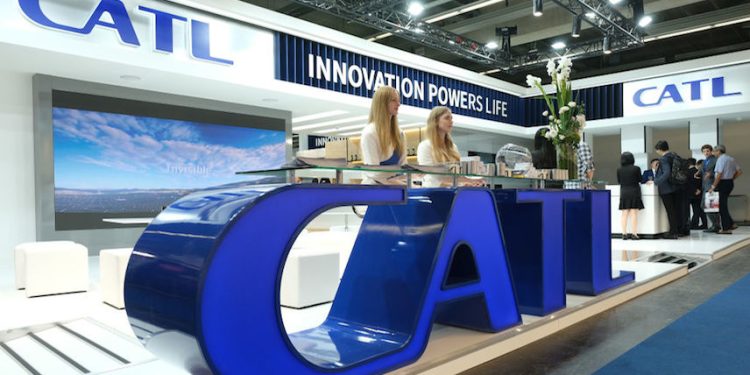 寧德時代在2019 IAA 法蘭克福車展中的展位 (圖片：Sean Gallup/Getty Images)