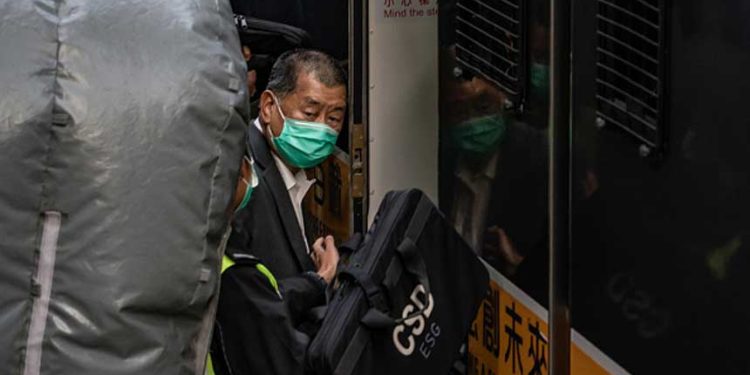 壹傳媒創辦人黎智英涉及國安案件聘用海外律師引發爭議。(圖片: Anthony Kwan/Getty Images)