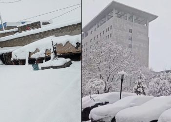北京山西陝西卻突降大雪（圖片來源：視頻截圖）