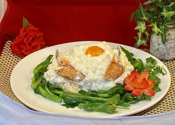 【梁廚美食】黑松露蒜蓉蒸加州大蟹/蟹肉炒蛋白鮮奶