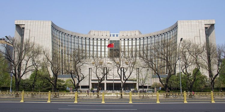 中共再掀反腐風暴 金融成下一個捶爆領域?。圖為中國人民銀行總行大樓(圖片:維基小霸王CC BY-SA 4.0)