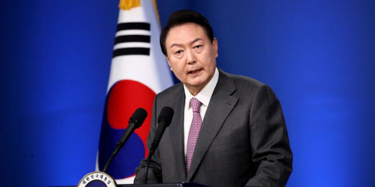 從4月24日至30日，韓國總統尹錫悅對美進行為期7天的國事訪問。圖為尹錫悅資料照 (圖片： Chung Sung-Jun/Getty Images)