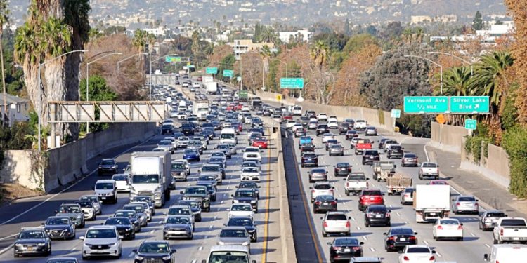 加州洛杉磯的高速公路。(Getty Images)