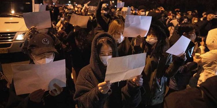 親歷者講述白紙運動:促中國人心理轉變 (網絡圖片)