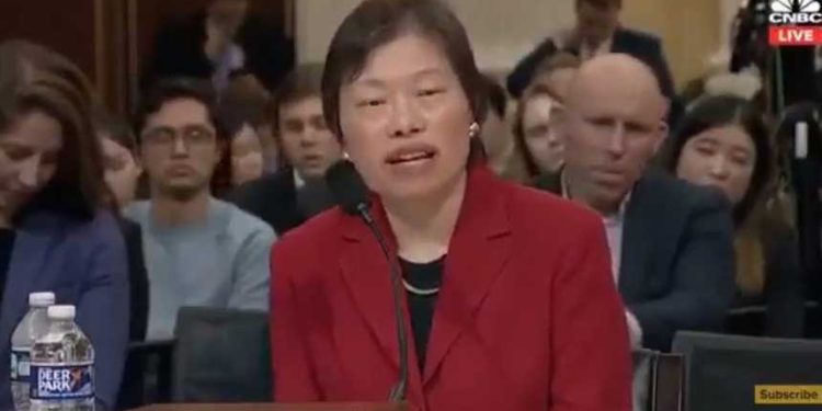 「拆牆運動」呼籲海外華人民運圈響應異議人士童逸女士近期在美國國會的倡議。 (圖 : 推特視頻截圖)