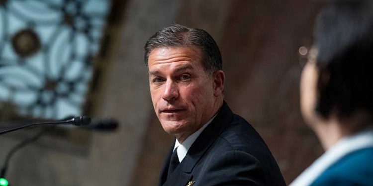 美國印太司令阿奎利諾(John Aquilino)日前對中共發出警告。 (圖片:Tom Williams/CQ-Roll Call, Inc via Getty Images)