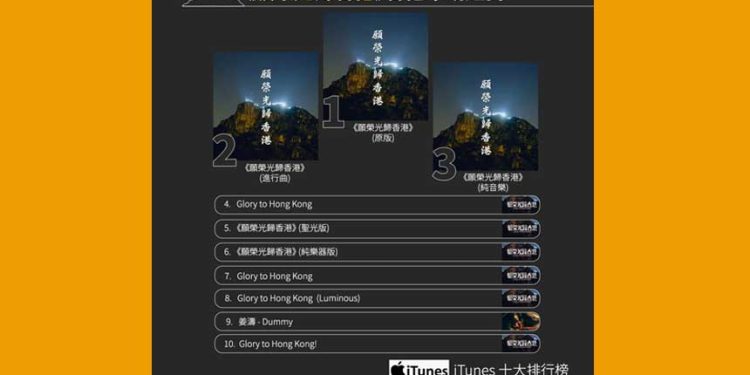 《願榮光》傳禁令後反獲更多關注 學者:政府失算(圖片:RFA/希望之聲合成)