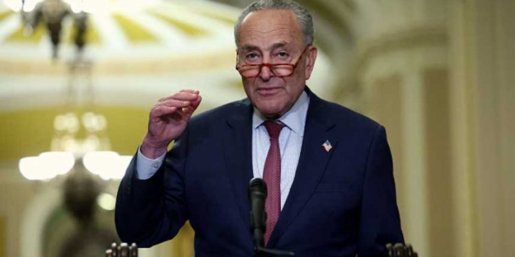 美國參議院多數黨領袖舒默(Chuck Schumer) (圖片: Kevin Dietsch/Getty Images)