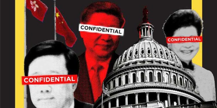2023年7月5日,華府港人組織「香港民主委員會」(HKDC)發表《港府華盛頓逆向遊說揭秘》研究報告,揭發港府為影響美國政治、媒體及公民社會而花費數百萬美元用於遊說。(《港府華盛頓逆向遊說揭秘》報告封面截圖)