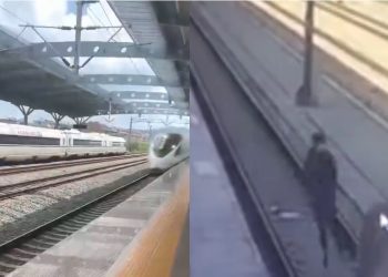 浙江高鐵站男青年突然跳軌 慘遭高鐵碾軋身亡