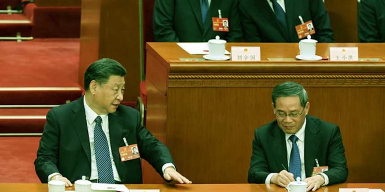李強高調捧習近平 分析:中共到最後一代 (圖片: Lintao Zhang/Getty Images)