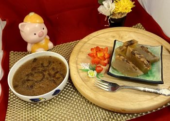 【梁廚美食】養生山楂糕/南乳芋頭扣肉/無花果煙三文魚沙律