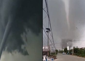 恐怖！江蘇鹽城遭強烈龍捲風襲擊 房毀人亡（多視頻）