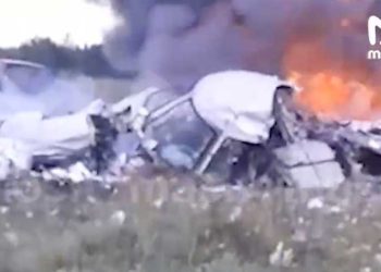 美政府：普里戈津是被暗殺 飛機不是被導彈擊落 （圖：擷取自俄網媒「MASH」Telegram）