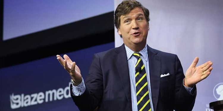 美國保守派評論員卡爾森(Tucker Carlson) (圖片來源:Scott Olson/Getty Images)