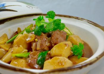 【梁廚美食】麥冬川貝姬松茸竹絲雞湯/芋頭仔炆鴨胸肉/柚子果醬