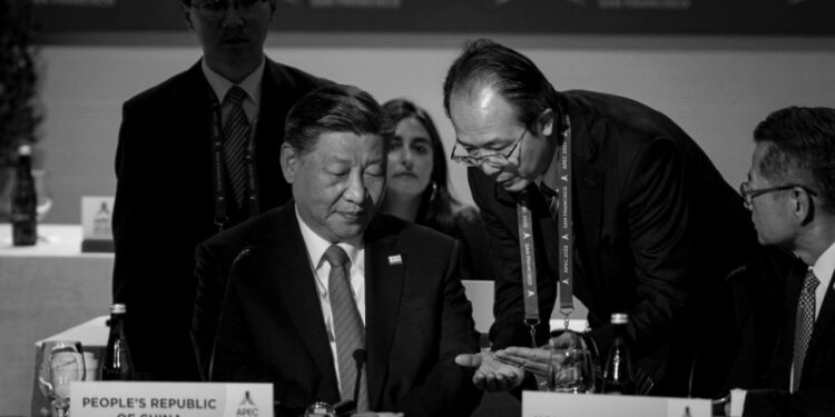 中共國家主席習近平（左）。（Getty Images）