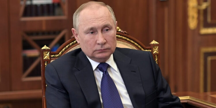 圖中為俄羅斯總統普京。(資料圖取自twitter.com/KremlinRussia_E)