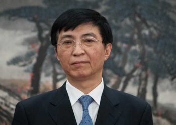 中共中央對台工作領導小組副組長王滬寧。中共介選最近傳出新花招 （圖片: Lintao Zhang/Getty Images)