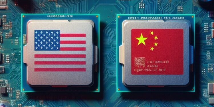 美敦促盟國圍堵中共取得先進技術(示意圖,Microsoft Designer AI)
