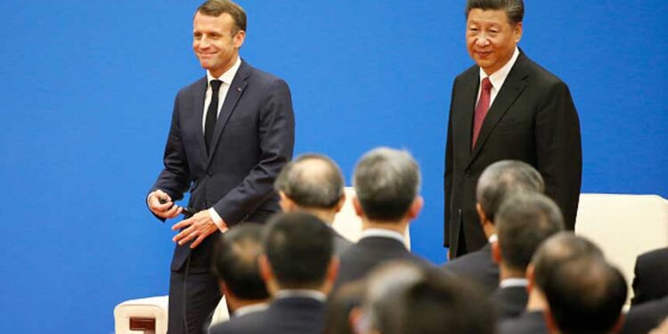 法國總統馬克龍去年訪問北京後,中共黨魁習近平也將於5月5日應邀回訪。 (圖片:Florence Lo - Pool/Getty Images)