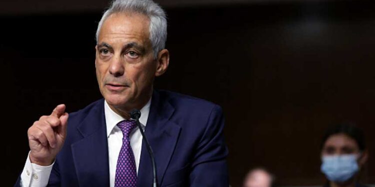 美國駐日大使伊曼紐爾(Rahm Emanuel)(圖片: Alex Wong/Getty Images)