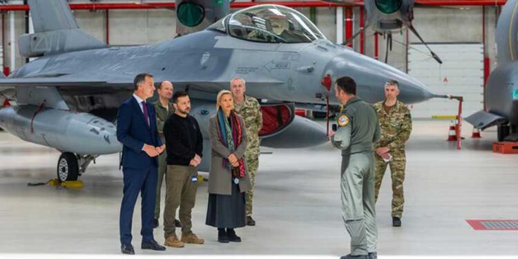 比利時增贈F-16 援烏戰機數目升至85架 (Alexander De Croo @alexanderdecroo / X)