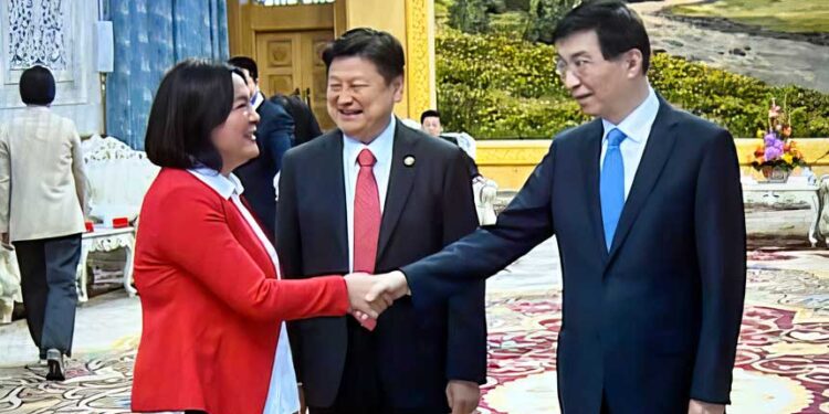 國民黨立委談與王滬寧會面感受:統一目標不會變 (網絡截圖)