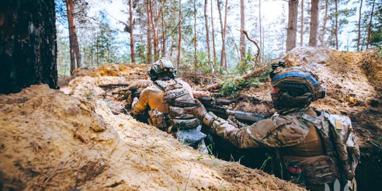 烏軍前線的軍人（烏軍X平台圖片）