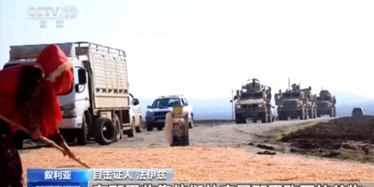 中共造謠美軍偷敘利亞小麥 (網絡圖片)