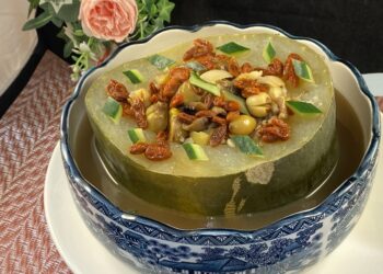 【梁廚美食】介紹大暑節氣/素燉冬瓜環/蜜糖菠蘿焗三文魚塊