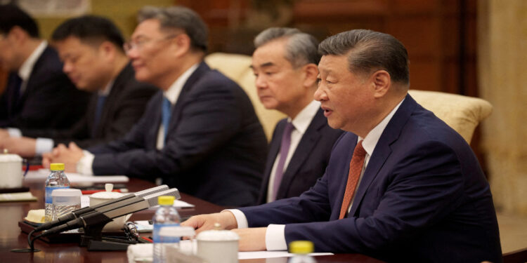 習近平會見外賓。（圖片來源：Reuters）