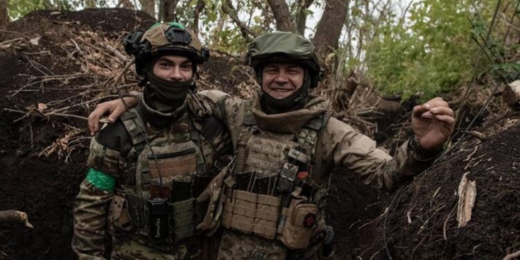 烏軍前線的軍人(烏軍X平台圖片)