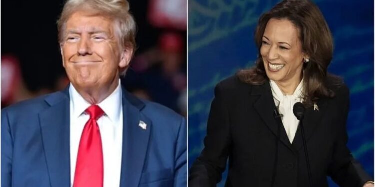 共和黨總統候選人川普（左）及代表民主黨出征的副總統賀錦麗（右）。（圖：川普、賀錦麗臉書）