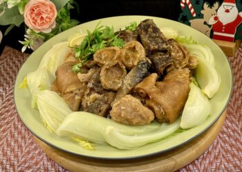 【梁廚美食】鮑參海味全家福/山藥紅蘿蔔大早瘦肉湯/紫薯西米露湯圓