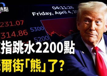 【財經熱點】道指狂瀉2200點，兩天蒸發超6萬億！股災來了？川普故意打崩美股？