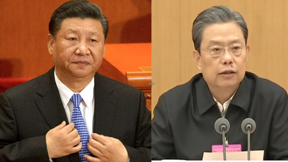 趙樂際與習近平的矛盾公開化。(圖片來源:希望之聲合成)
