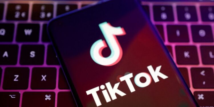 TikTok標識。(圖:REUTERS)