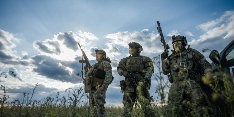 烏軍前線的軍人(烏軍X平台圖片)