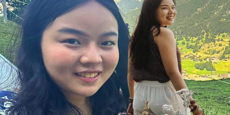 旅法挺藏女子張雅笛回過探親後被捕，圖中為張雅笛（Free Tara X帳號圖片）