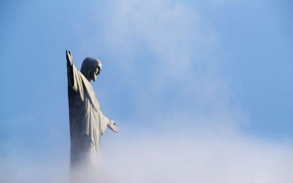 RIO DE JANEIRO, BRAZIL - AUGUST 09:  The statue of Christ the Redeemer is seen from the rowing venue at the Lagoa Stadium on Day 4 of the Rio 2016 Olympic Games on August 9, 2016 in Rio de Janeiro, Brazil.  (Photo by Alexander Hassenstein/Getty Images)