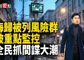 【新聞要點】中國海歸人員被列為風險群體 遭重點監控；中共鼓動民間抓間諜 學者嘆全民陷猜疑恐慌；前防相：日本需分擔更多防務 減輕美國負擔       