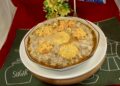 【梁廚美食】海參山藥肉碎小米粥 / 山藥鹹蛋黃蒸肉餅 / 桂花杞子馬蹄大菜糕